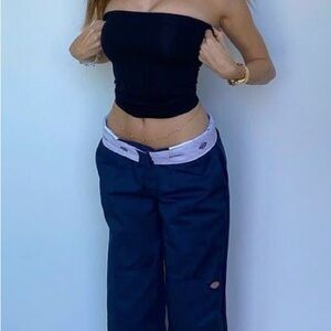 Dickies Dark Blue Wide Leg Pants